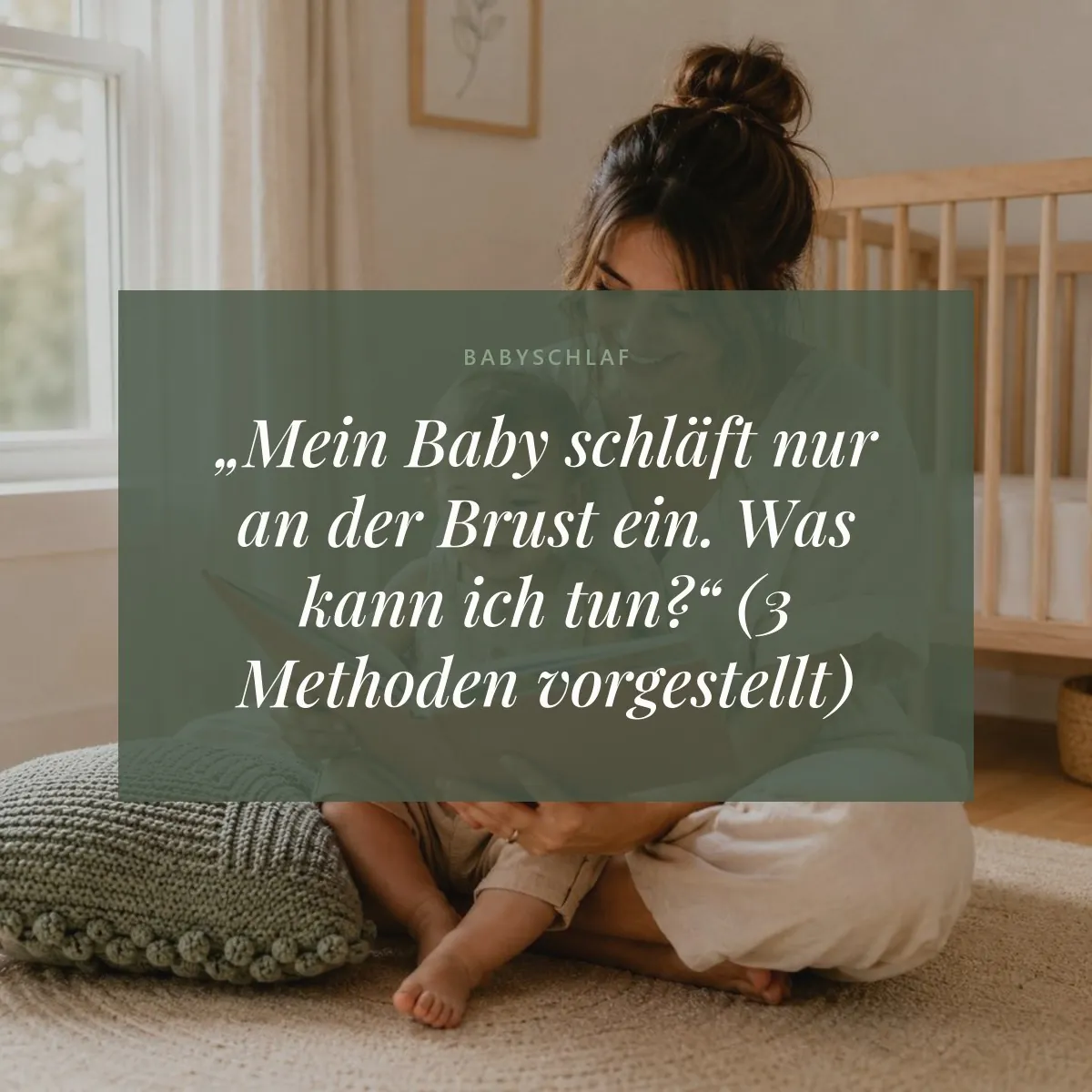 „Mein Baby schläft nur an der Brust ein. Was kann ich tun?“ (3 Methoden vorgestellt)