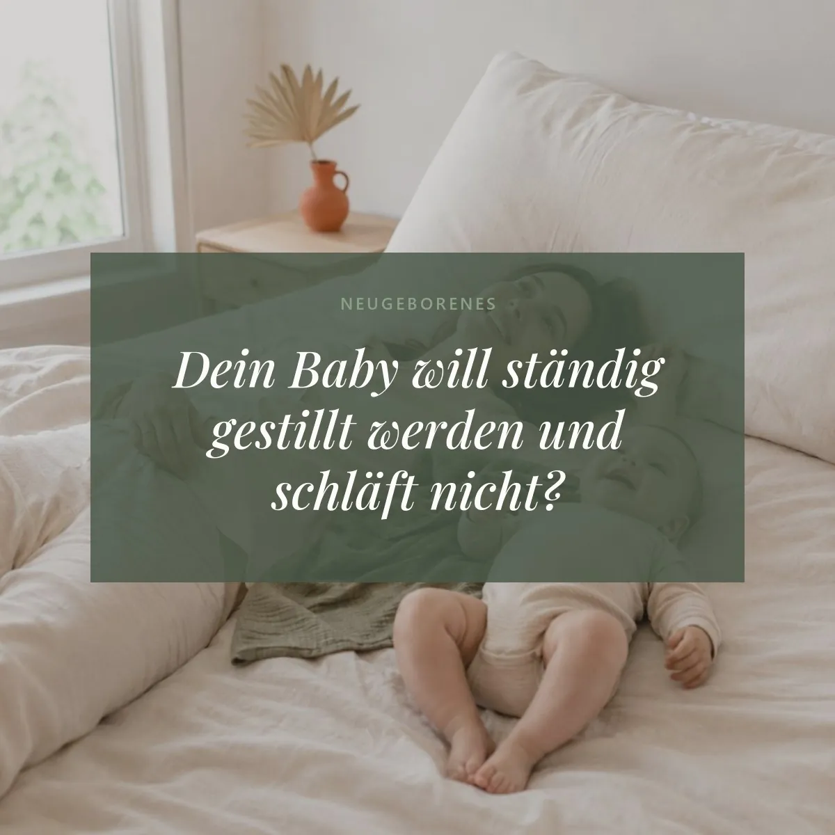 Dein Baby will ständig gestillt werden und schläft nicht?